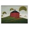 Stupell Industries Round Red Barn in Pasture Wall Plaque By Warren Kimble